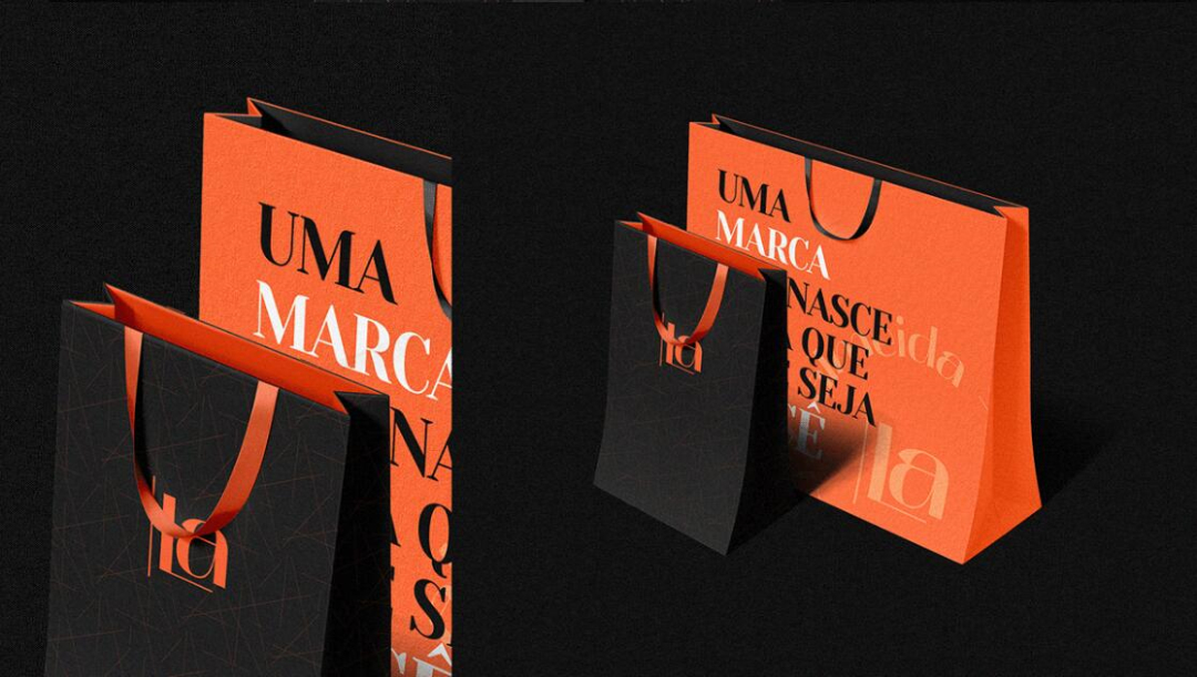 個性與時尚的Liz Almeida服裝品牌vi設(shè)計，以“雜亂而有序排列的線元素為輔助識別