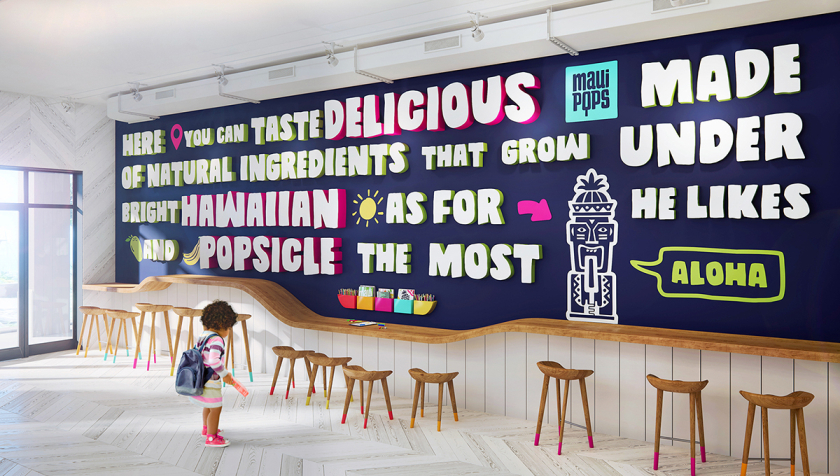 Maui Pops 冰淇淋店品牌logo設(shè)計(jì)店鋪室內(nèi)設(shè)計(jì),活潑的夏威夷風(fēng)格 Maui Pops 冰淇淋店品牌logo設(shè)計(jì)店鋪室內(nèi)設(shè)計(jì),活潑的夏威夷風(fēng)格