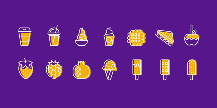 Zonice 冷凍酸奶咖啡連鎖店品牌vi形象設(shè)計(jì)-圖標(biāo)設(shè)計(jì)