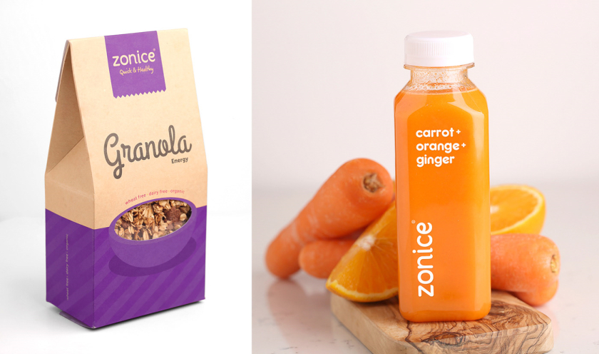 Zonice 冷凍酸奶咖啡連鎖店品牌vi形象設(shè)計(jì)-包裝設(shè)計(jì)