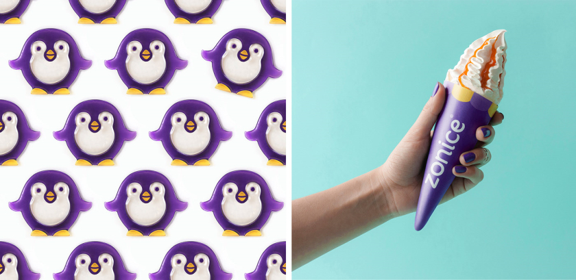 Zonice 冷凍酸奶咖啡連鎖店品牌vi形象設(shè)計(jì)