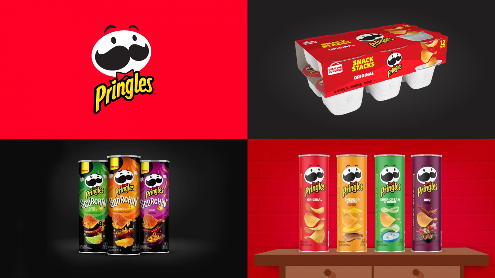 “快樂的天真者”：品客薯片薯條品牌logo-vi-吉祥物-包裝視覺設(shè)計