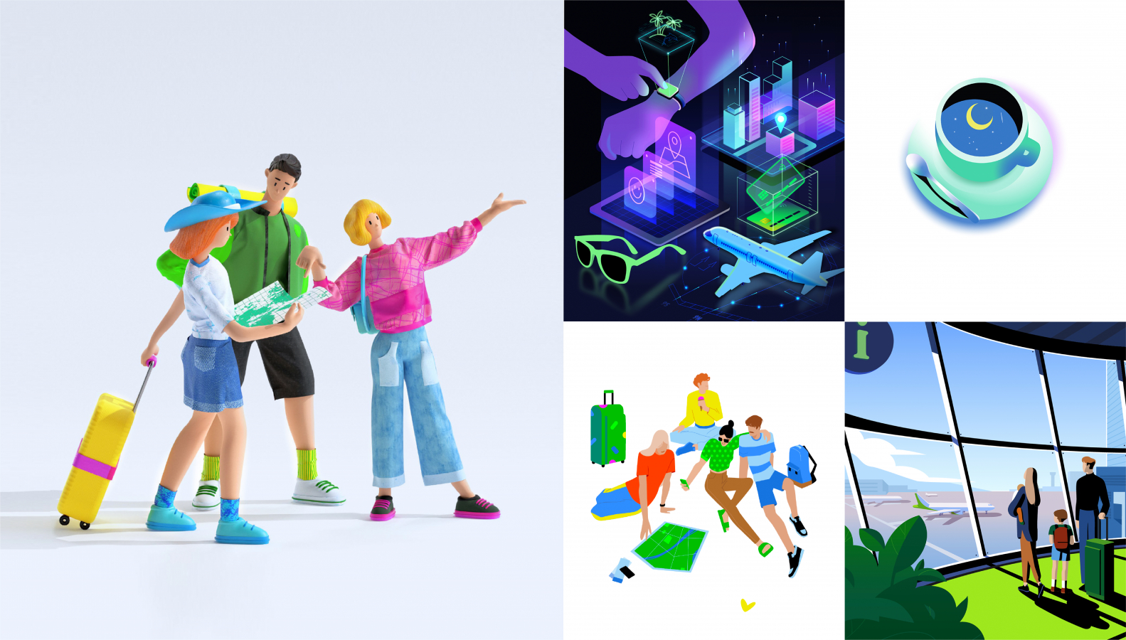 Сбер 金融銀行品牌重塑視覺形象vi設(shè)計(jì)系統(tǒng)-輔助插圖設(shè)計(jì) Сбер 金融銀行品牌重塑視覺形象vi設(shè)計(jì)系統(tǒng)-輔助插圖設(shè)計(jì)