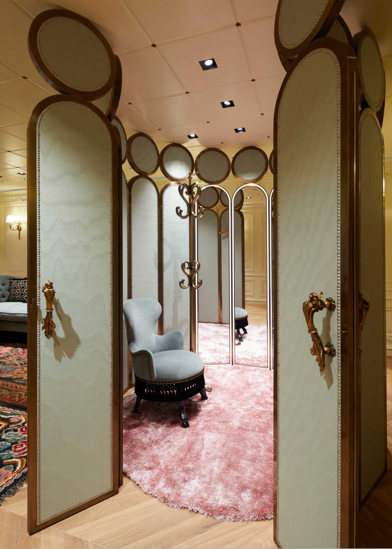 Gucci 韓國旗艦店店鋪空間設(shè)計，韓國傳統(tǒng)圖案與充滿活力的燈光組合