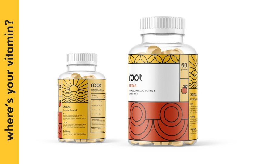 根系營養(yǎng) Root Nutrition 維生素補(bǔ)充劑保健品線條插畫包裝設(shè)計(jì) 根系營養(yǎng) Root Nutrition 維生素補(bǔ)充劑保健品線條插畫包裝設(shè)計(jì)