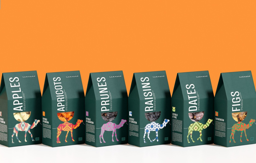  Caravan 堅果和干果品牌包裝設(shè)計“駱駝”主視覺形象