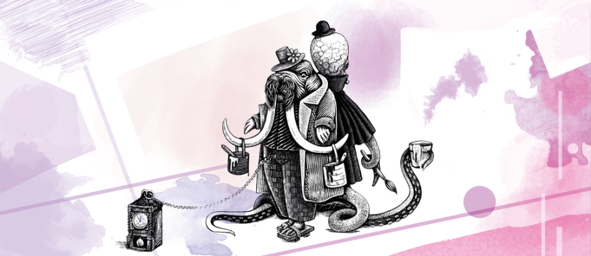 圖：海象和章魚(yú)的角色吉祥物設(shè)計(jì)