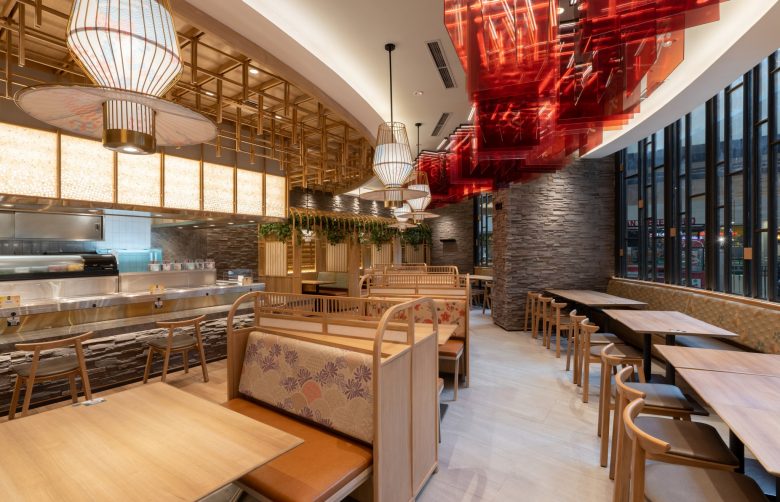 Sushi Tei 日式壽司餐廳餐飲店鋪室內(nèi)空間設計“自然原木喜慶”風格 Sushi Tei 日式壽司餐廳餐飲店鋪室內(nèi)空間設計“自然原木喜慶”風格