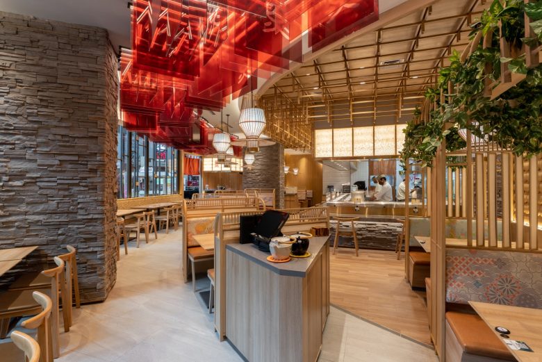 Sushi Tei 日式壽司餐廳餐飲店鋪室內(nèi)空間設計“自然原木喜慶”風格 Sushi Tei 日式壽司餐廳餐飲店鋪室內(nèi)空間設計“自然原木喜慶”風格