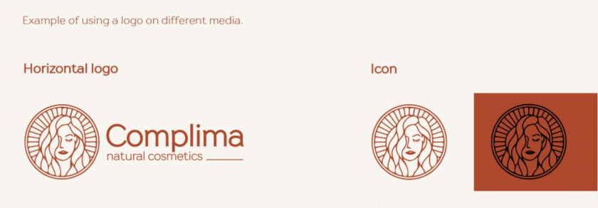 Natural cosmetics 天然化妝品logo設計“長發(fā)女性”形象