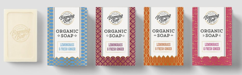 圖：彩色圖案肥皂包裝設(shè)計(jì)