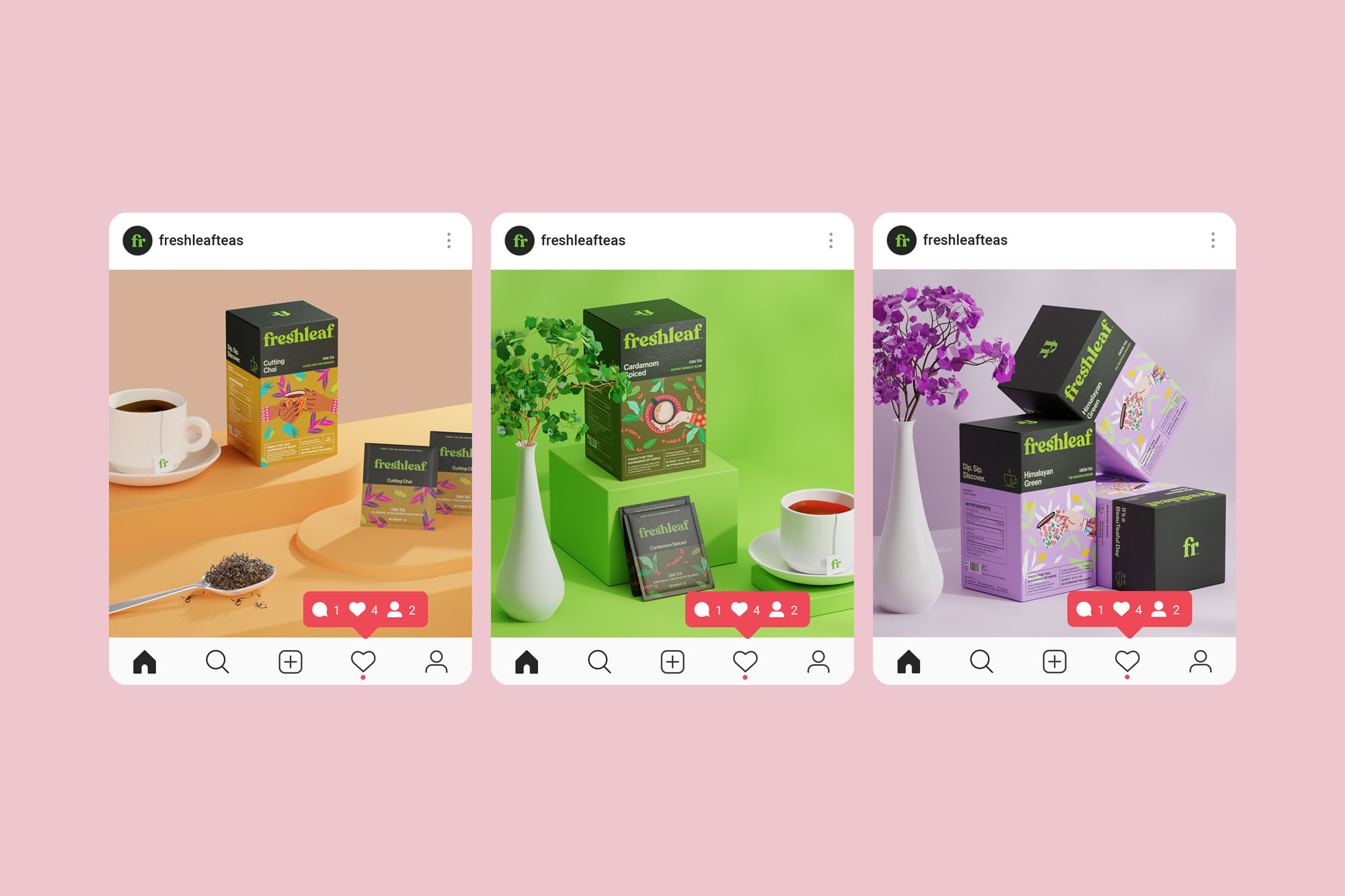 Freshleaf袋泡茶葉包裝設(shè)計(jì),現(xiàn)代時(shí)尚矢量插畫(huà)風(fēng)格 Freshleaf袋泡茶葉包裝設(shè)計(jì),現(xiàn)代時(shí)尚矢量插畫(huà)風(fēng)格