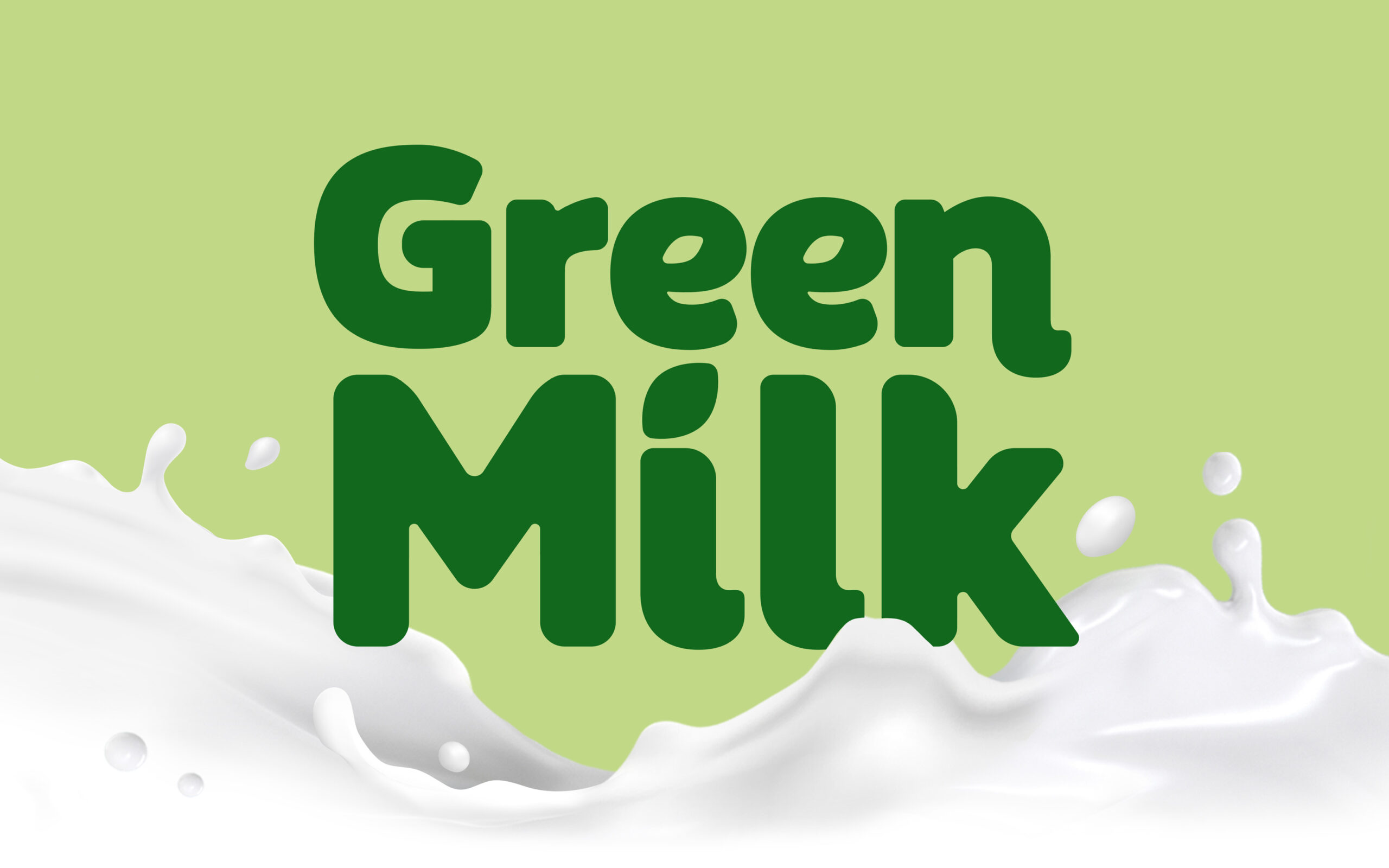 GREEN MILK 綠色牛奶品牌文字logo設計 GREEN MILK 綠色牛奶品牌文字logo設計