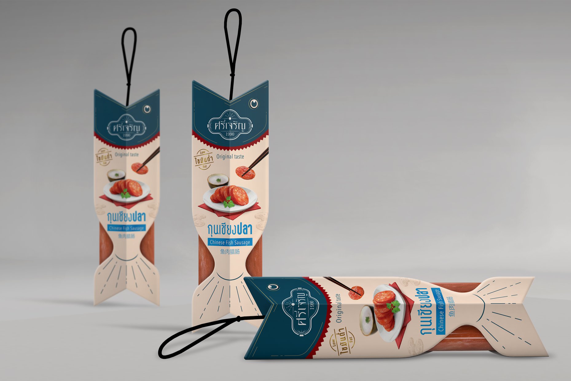 Sri Charoen 魚(yú)肉香腸包裝設(shè)計(jì),魚(yú)在砧板上的創(chuàng)意 Sri Charoen 魚(yú)肉香腸包裝設(shè)計(jì),魚(yú)在砧板上的創(chuàng)意