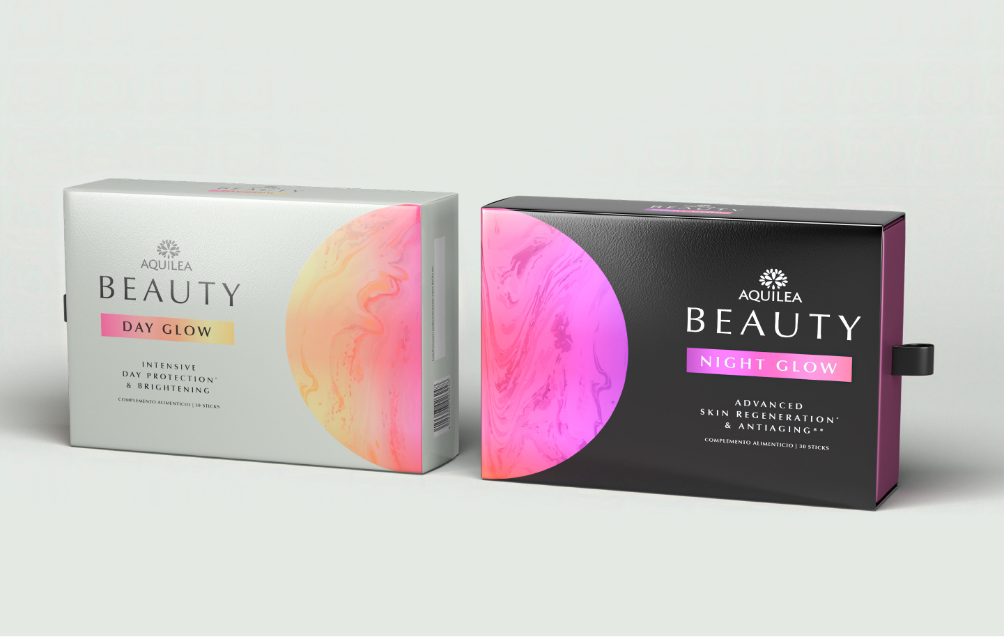 AQUILEA貴婦逆齡飲日夜沖飲套裝營養(yǎng)美容產(chǎn)品包裝設(shè)計(jì) AQUILEA貴婦逆齡飲日夜沖飲套裝營養(yǎng)美容產(chǎn)品包裝設(shè)計(jì)