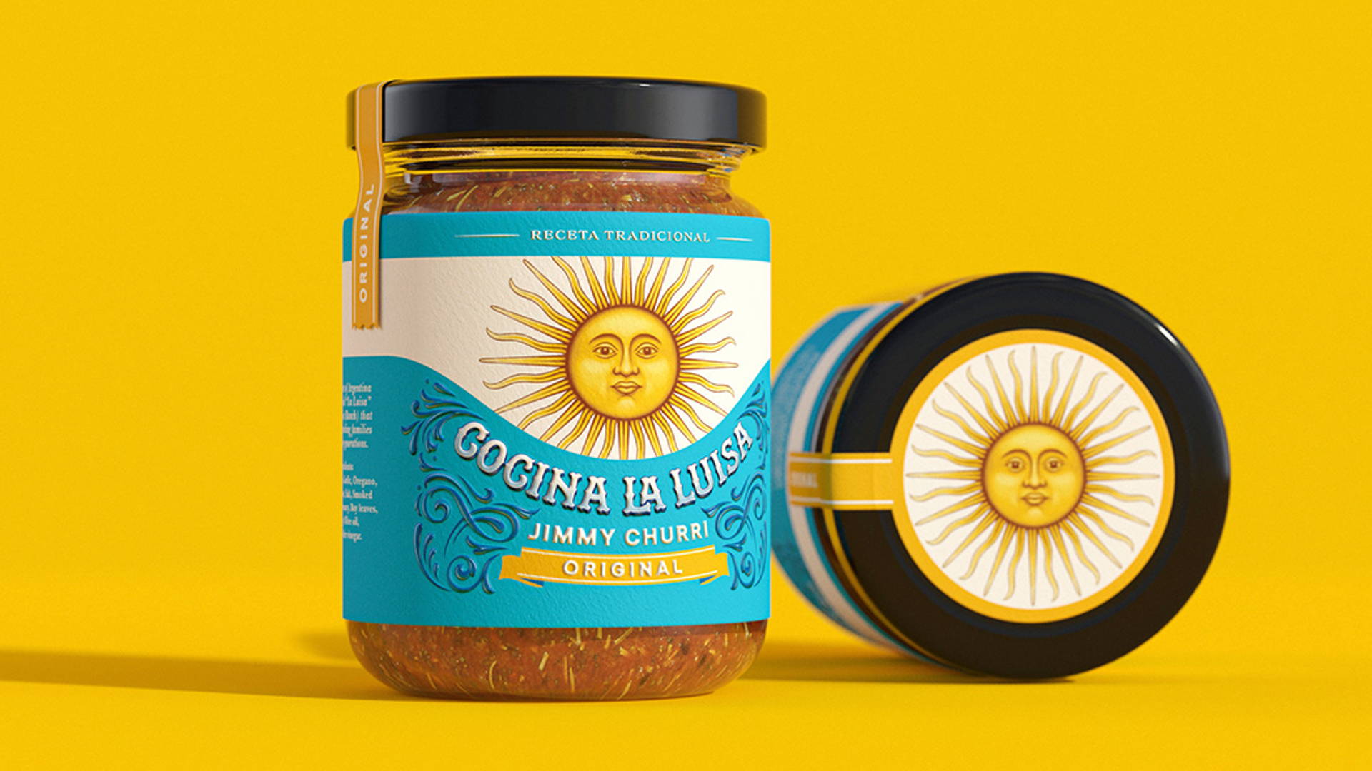 Cocina La Luisa 辣醬包裝設(shè)計“太陽公公”圖案