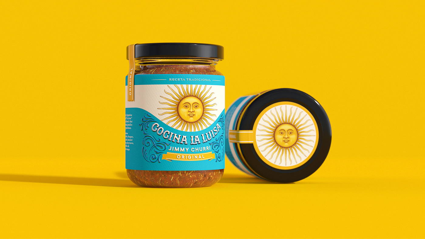 Cocina La Luisa 辣醬包裝設(shè)計“太陽公公”圖案