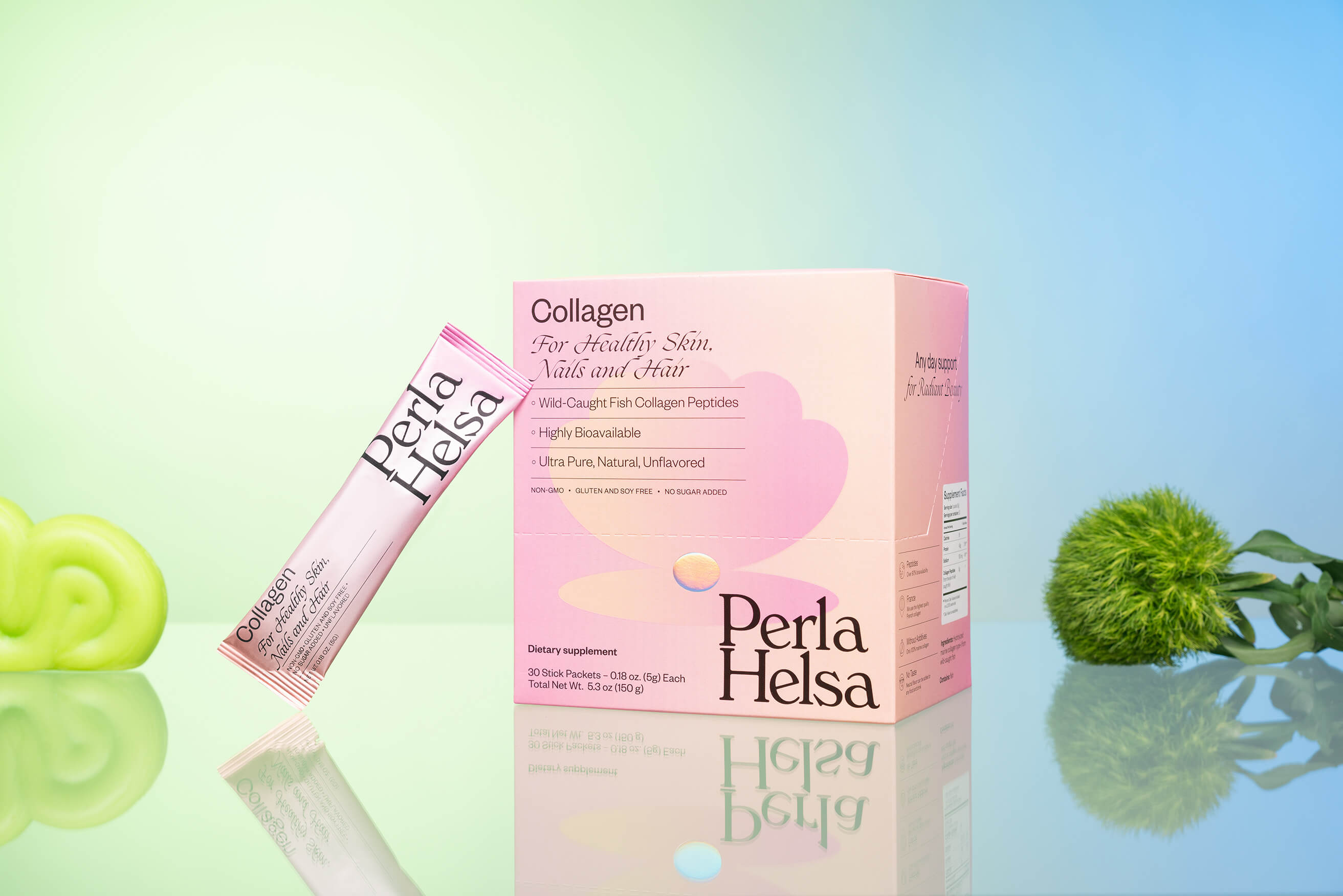 Perla Hesla膳食營養(yǎng)補(bǔ)充劑保健品包裝設(shè)計(jì)，貝殼珍珠元素+優(yōu)雅漸變設(shè)計(jì)