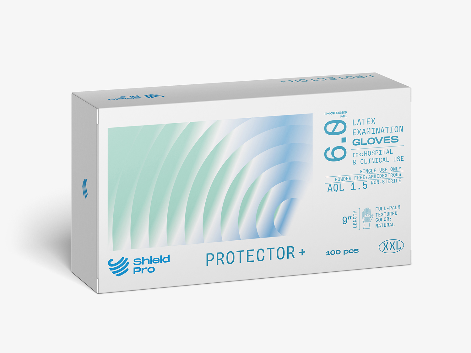 Shield Pro 一次性醫(yī)用手套包裝設(shè)計品牌logo設(shè)計 Shield Pro 一次性醫(yī)用手套包裝設(shè)計品牌logo設(shè)計