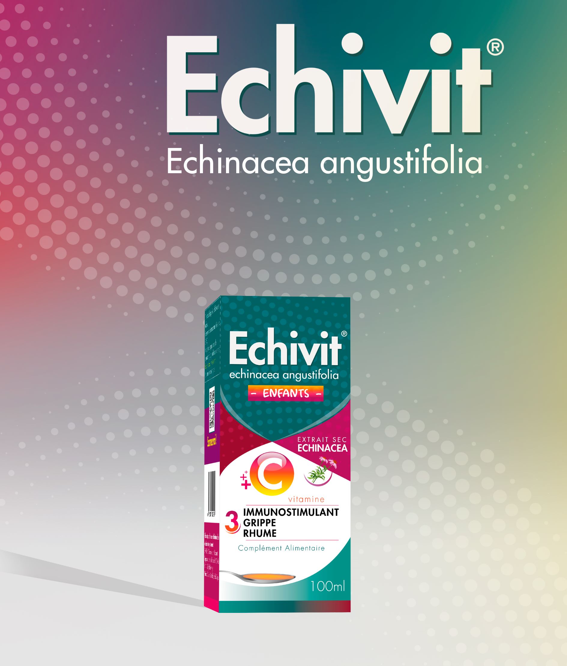 Ecivit OTC藥品包裝設(shè)計，突出品牌與交叉色塊版式