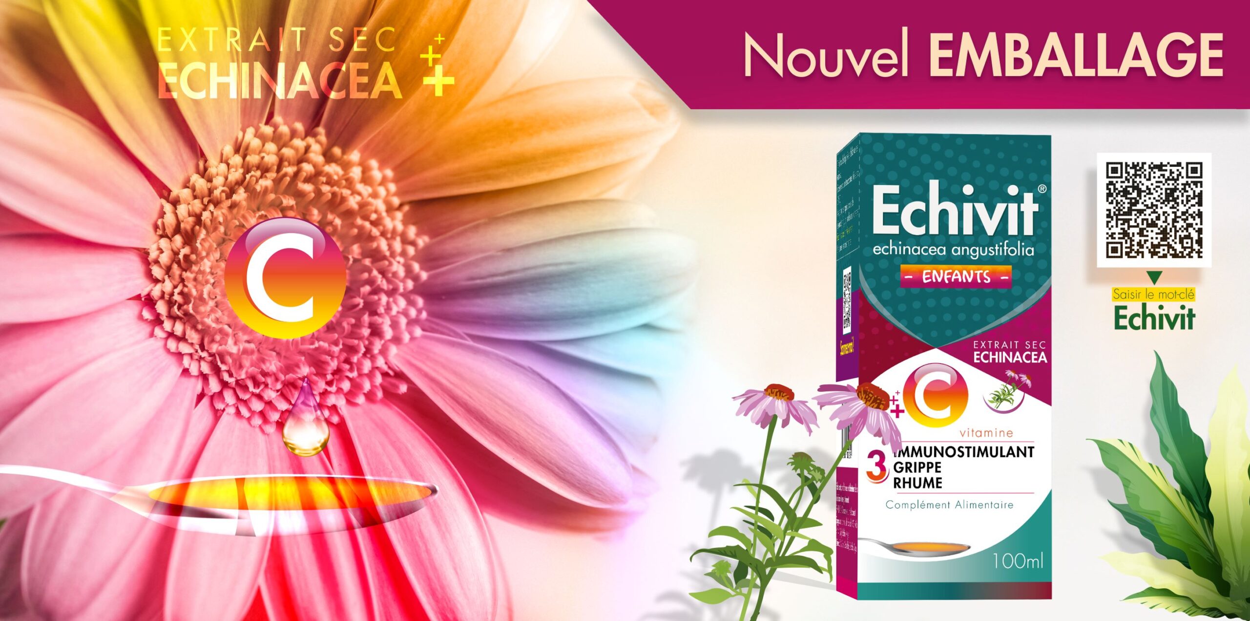 Ecivit OTC藥品包裝設(shè)計，突出品牌與交叉色塊版式