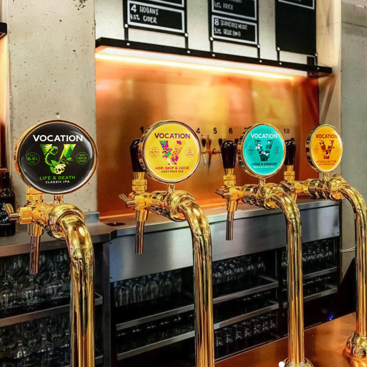 Vocation 手工啤酒包裝設(shè)計(jì)，V字母插畫品牌識別手法