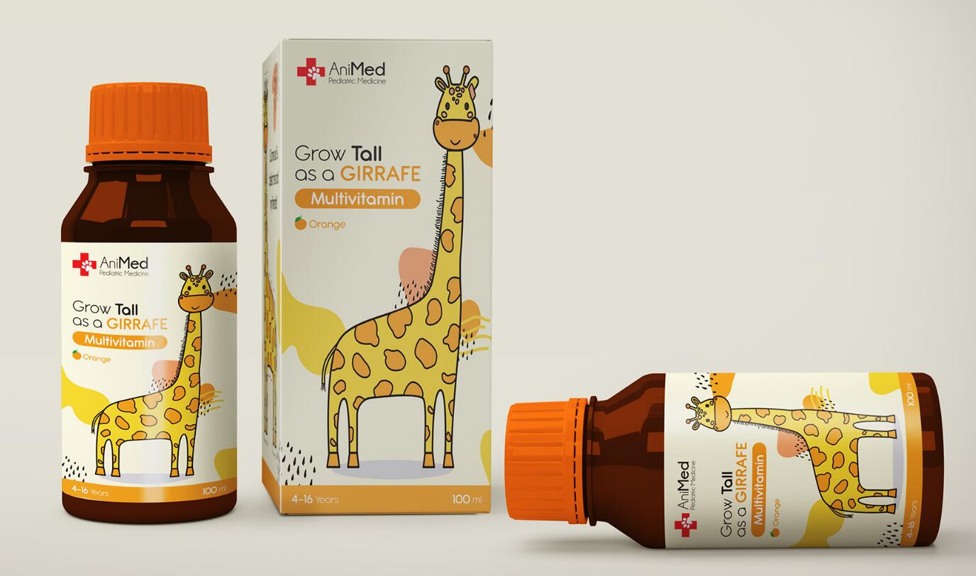 ANMed兒童藥品包裝設(shè)計(jì)，有趣的“動(dòng)物插畫”概念