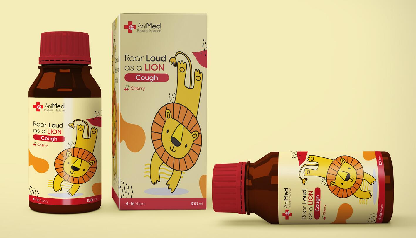 ANMed兒童藥品包裝設(shè)計(jì)，有趣的“動(dòng)物插畫”概念
