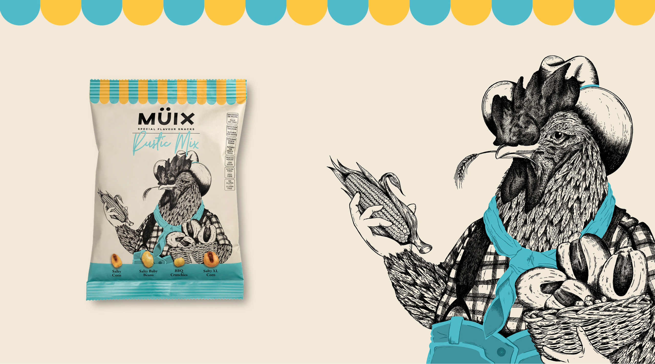 Müix混合口味堅果食品包裝設(shè)計“動物擬人”插畫 Müix混合口味堅果食品包裝設(shè)計“動物擬人”插畫