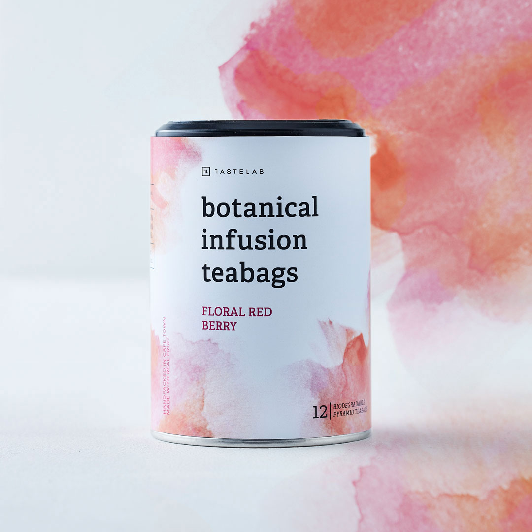 Botanical袋泡茶果茶花茶包裝設(shè)計(jì)“漸變水墨水彩”插畫(huà)