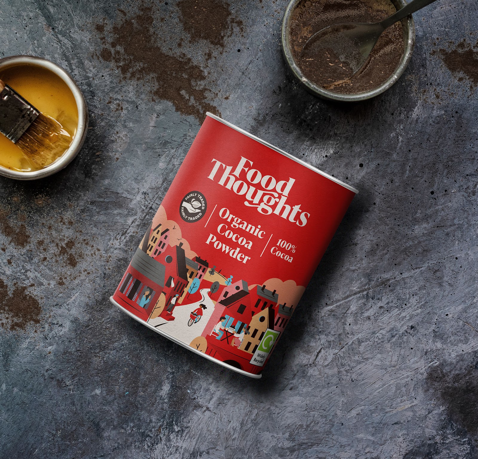 Food Thoughts可可烘焙原料品牌重塑與“社區(qū)”插畫包裝設(shè)計