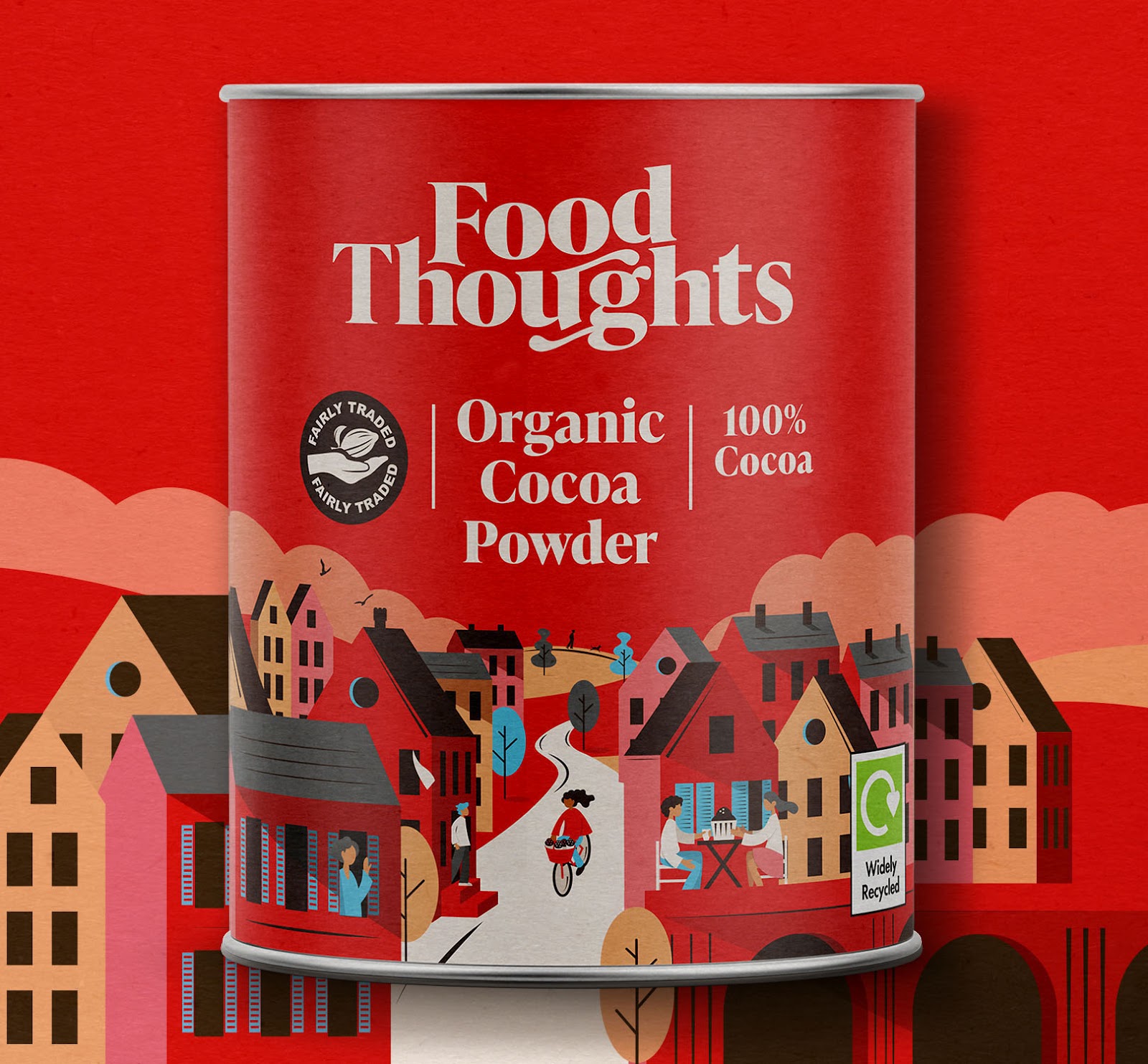 Food Thoughts可可烘焙原料品牌重塑與“社區(qū)”插畫包裝設(shè)計