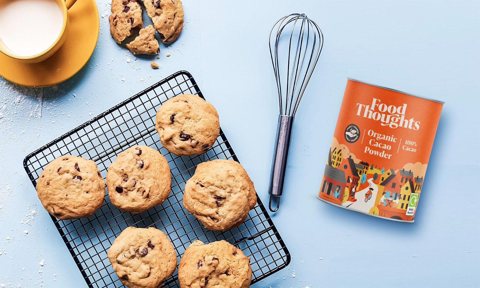 Food Thoughts可可烘焙原料品牌重塑與“社區(qū)”插畫包裝設(shè)計