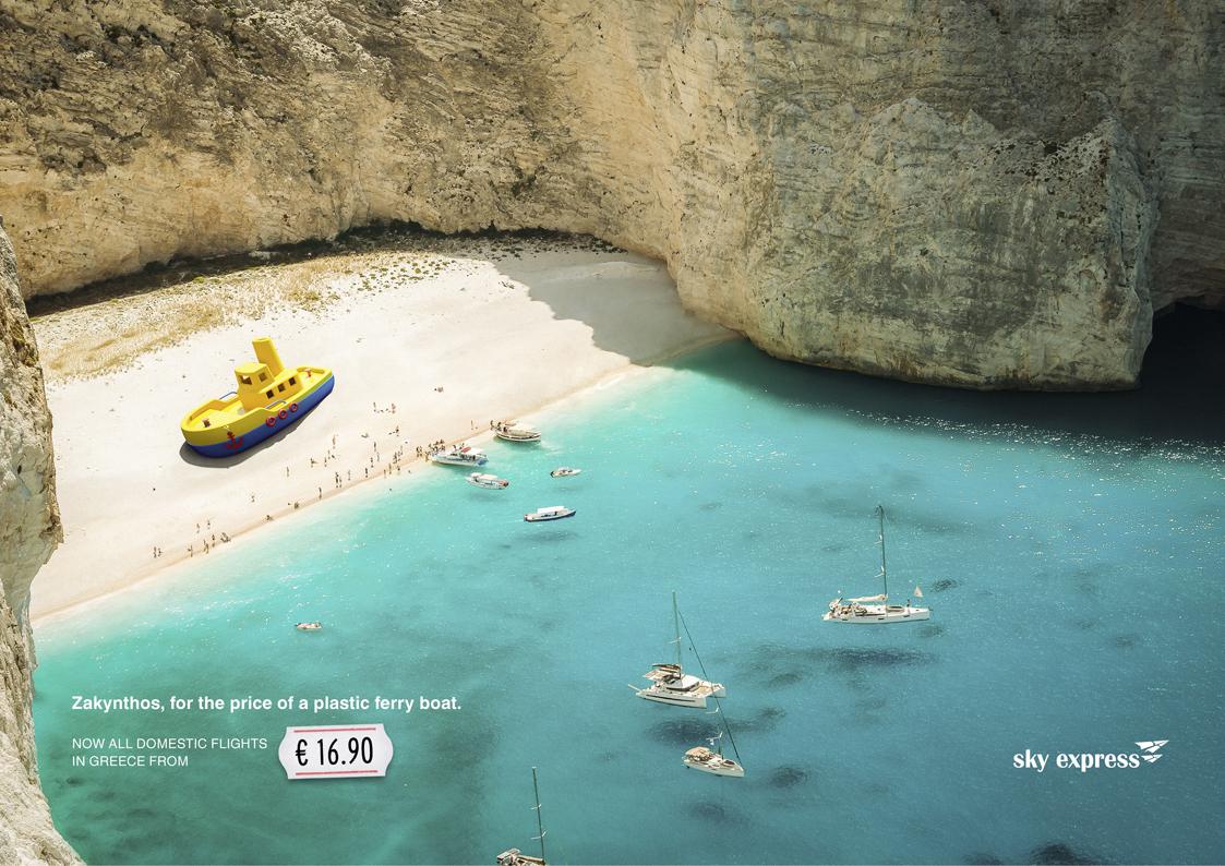 “負(fù)擔(dān)得起的希臘”旅游平面廣告創(chuàng)意設(shè)計