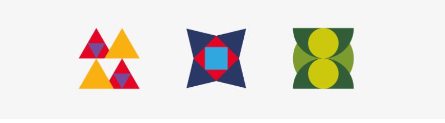 freeco天然大麻提取物滴劑藥品包裝設(shè)計(jì)，抽象幾何圖案組合