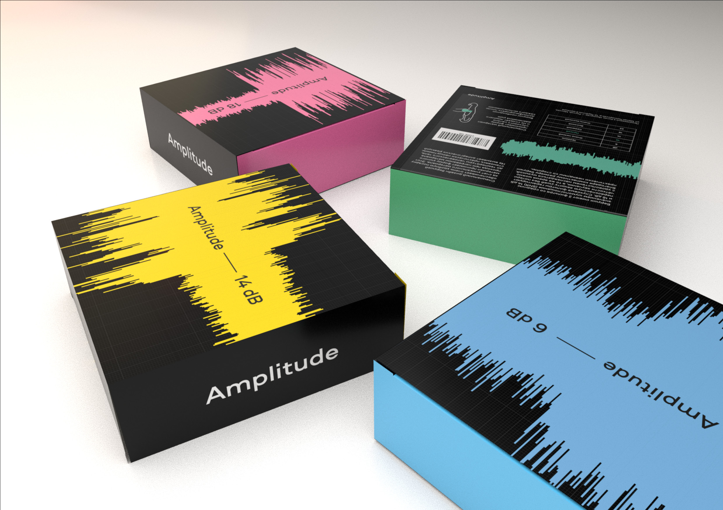 AMPLITUDE音樂家耳機(jī)包裝設(shè)計(jì)“音波”元素