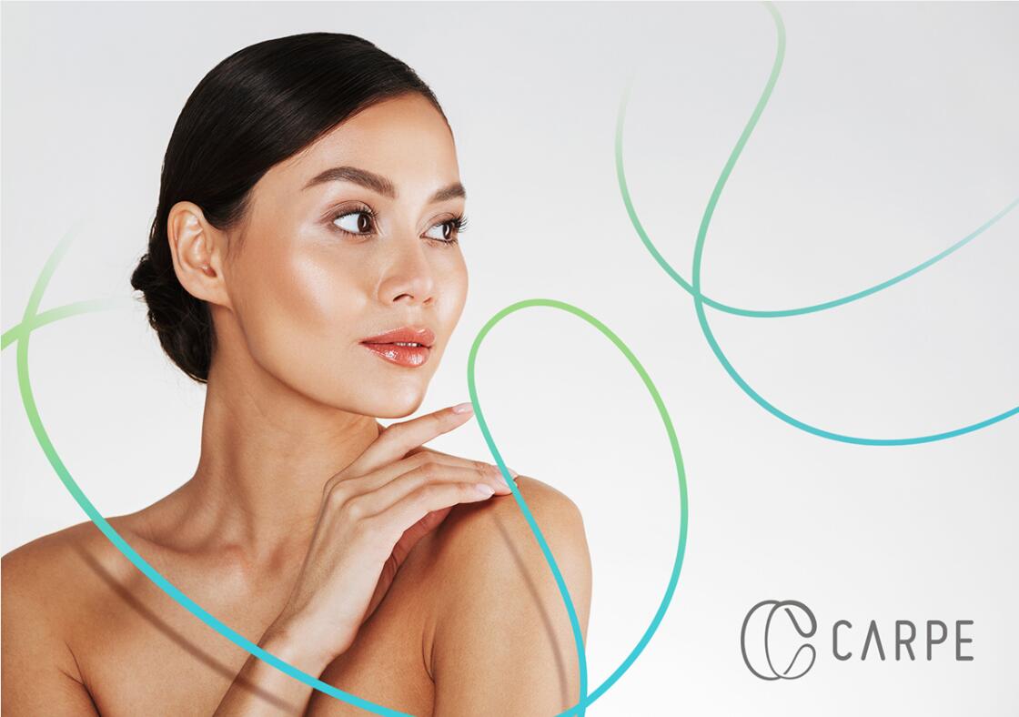 CARPE 美容整形塑形醫(yī)院logo設計vi設計，線條字母c