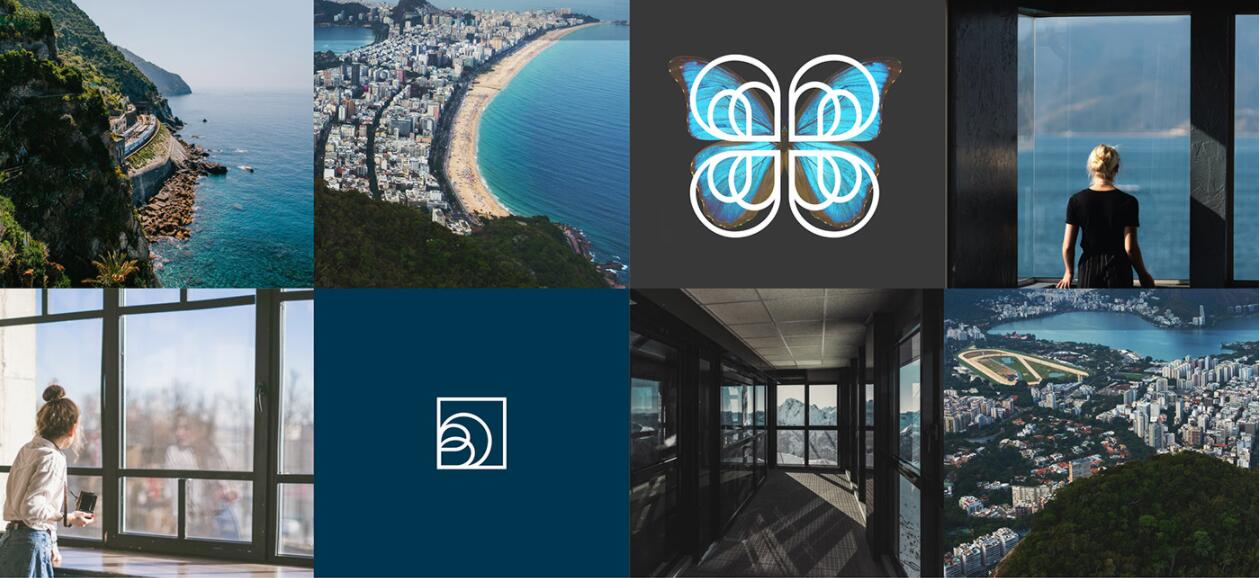 Buisier 別墅地產(chǎn)項(xiàng)目logo設(shè)計(jì)vi形象設(shè)計(jì)，B+D字母+方框