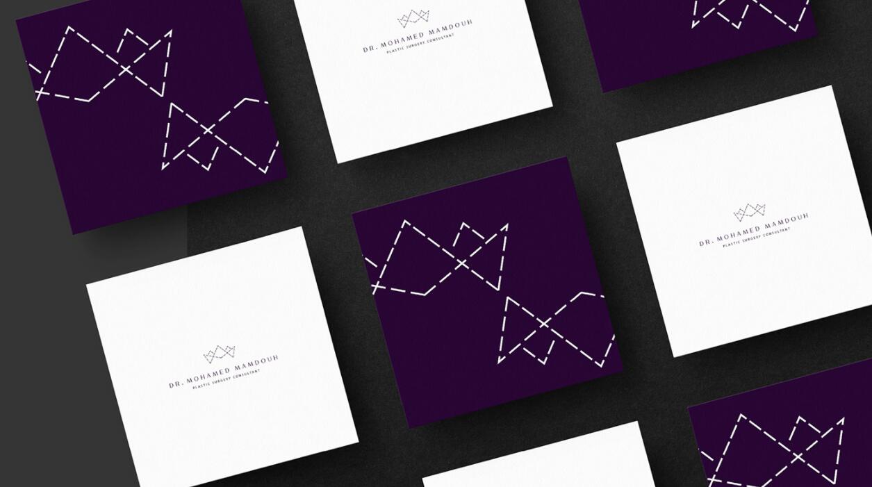 M.Aesthtics 醫(yī)療美容整形醫(yī)院logo設(shè)計品牌形象vi設(shè)計“虛線”元素