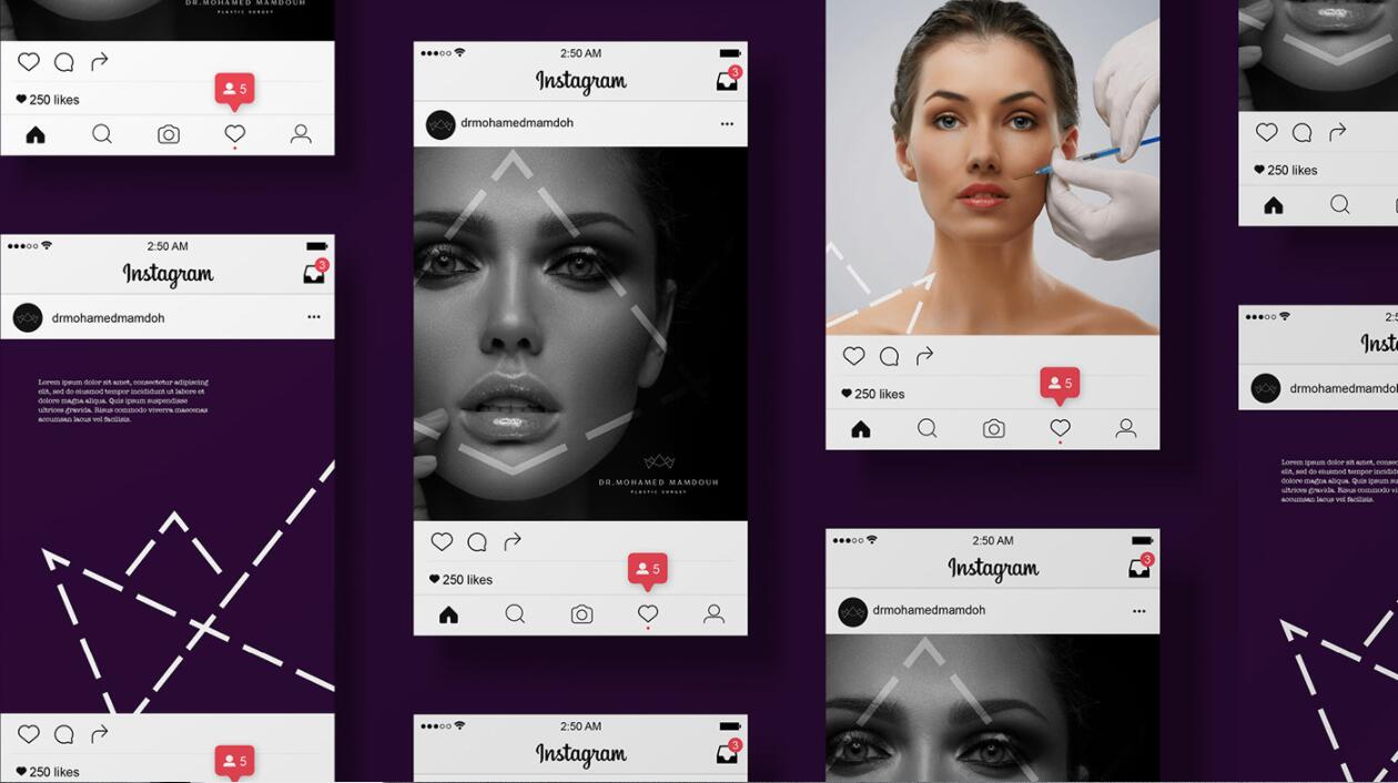 M.Aesthtics 醫(yī)療美容整形醫(yī)院logo設(shè)計品牌形象vi設(shè)計“虛線”元素