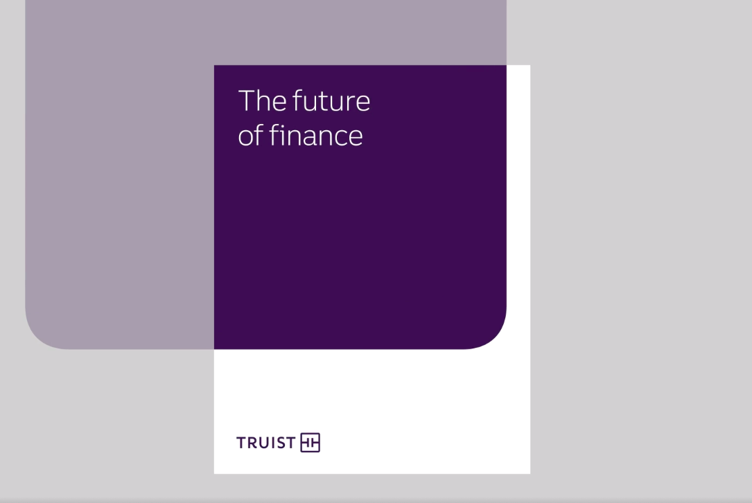 Truist 銀行金融品牌創(chuàng)建品牌命名logo設(shè)計(jì)vi設(shè)計(jì)，兩個(gè)字母T+圓角方形版式