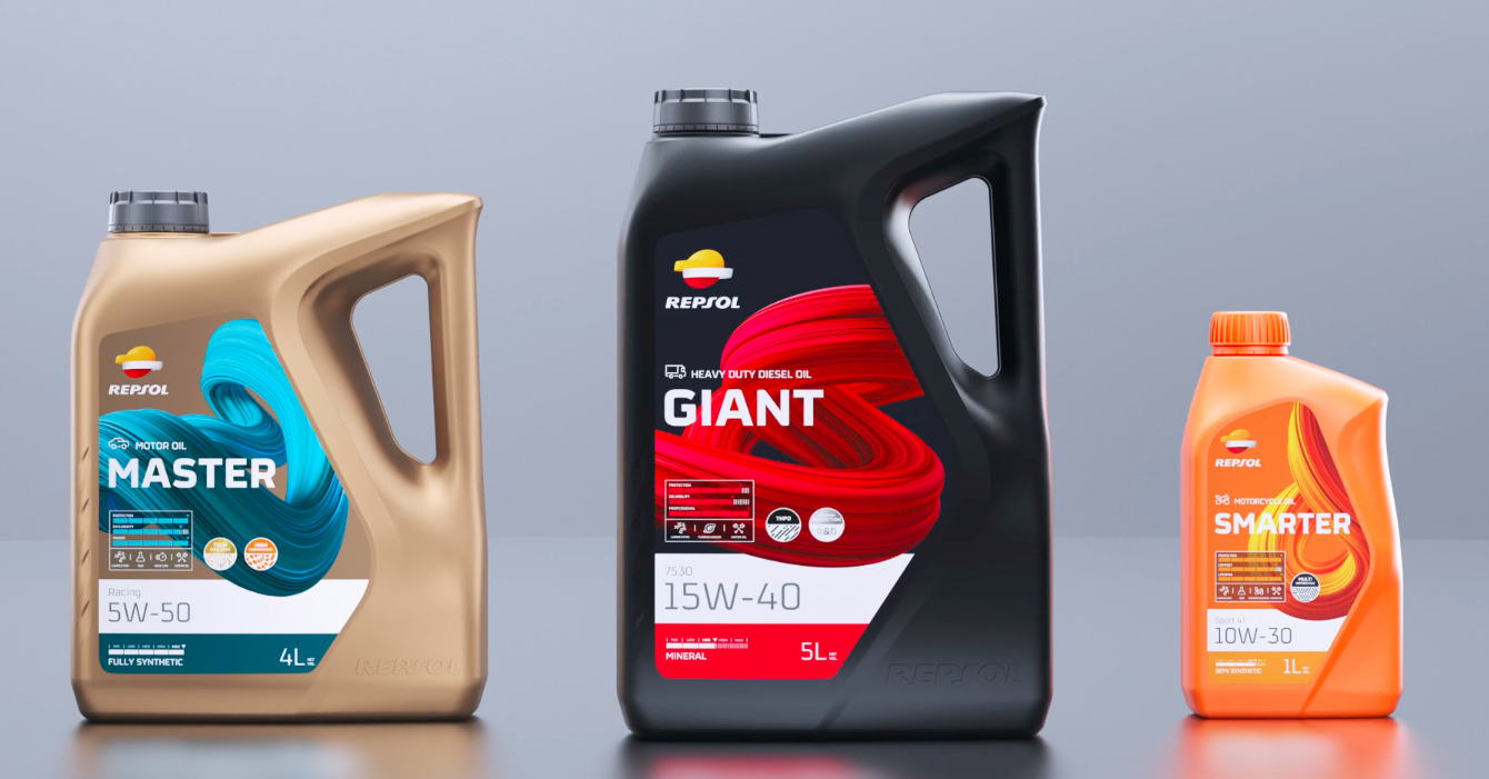 Repsol雷普索爾汽車卡車摩托車潤滑油桶型設(shè)計包裝設(shè)計“3D環(huán)繞元素“ Repsol雷普索爾汽車卡車摩托車潤滑油桶型設(shè)計包裝設(shè)計“3D環(huán)繞元素“