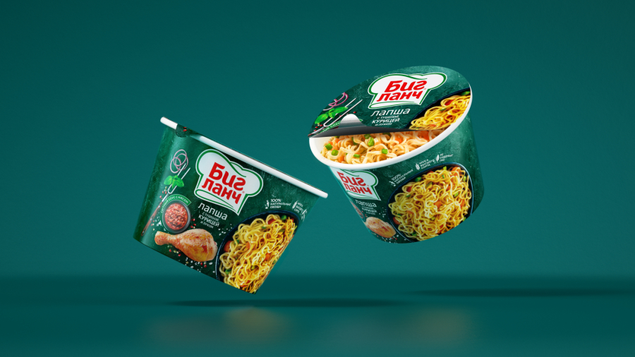 Big Lunch品牌桶裝方便面更新包裝設(shè)計(jì)概念“廚師刀下剛切出來的食料” Big Lunch品牌桶裝方便面更新包裝設(shè)計(jì)概念“廚師刀下剛切出來的食料”