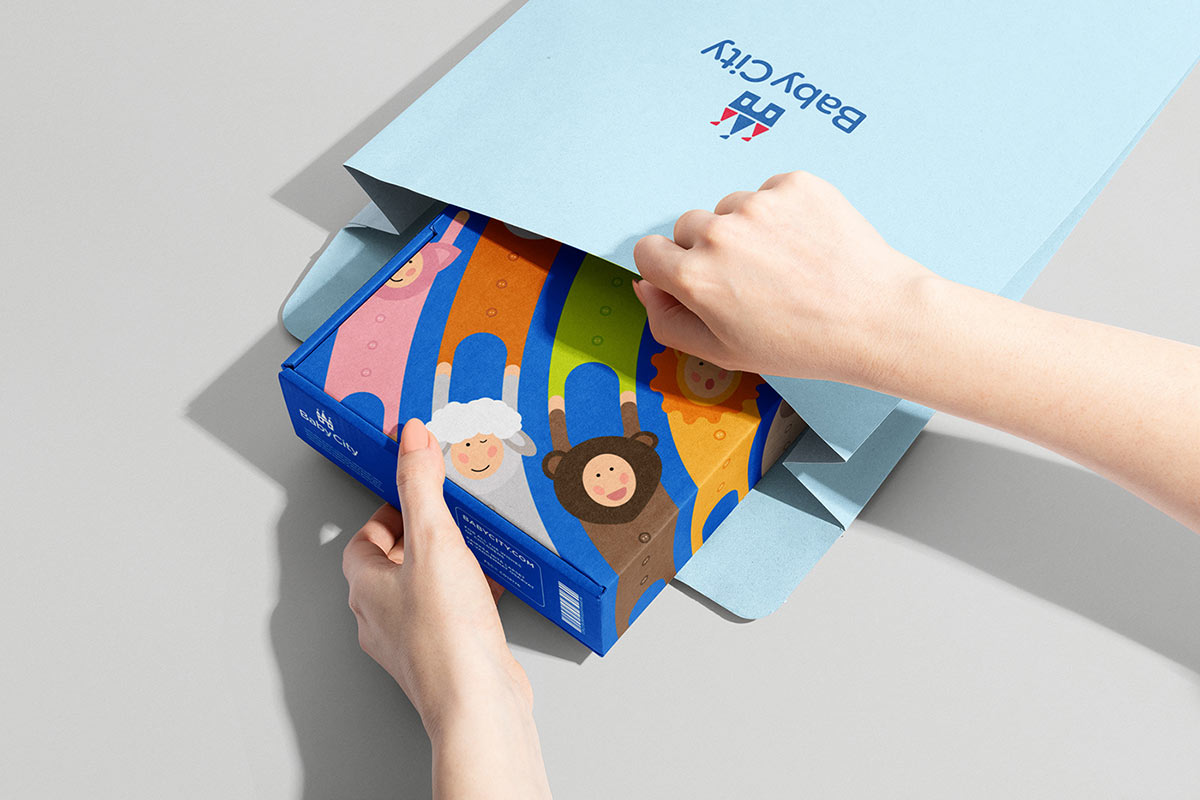 Baby City 嬰兒城嬰兒用品品牌vi設(shè)計(jì),首尾相連的卡通人物視覺 Baby City 嬰兒城嬰兒用品品牌vi設(shè)計(jì),首尾相連的卡通人物視覺