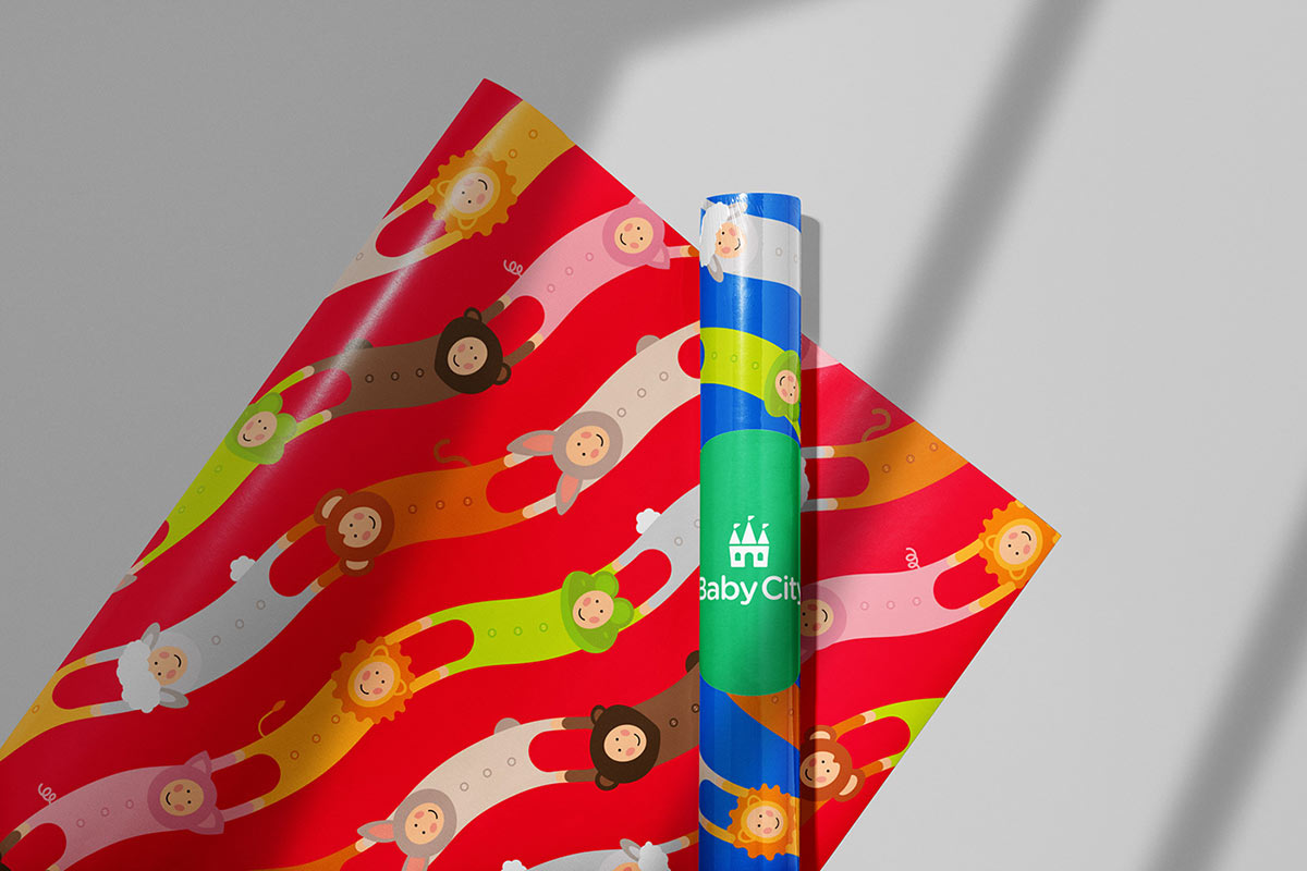 Baby City 嬰兒城嬰兒用品品牌vi設(shè)計(jì),首尾相連的卡通人物視覺 Baby City 嬰兒城嬰兒用品品牌vi設(shè)計(jì),首尾相連的卡通人物視覺