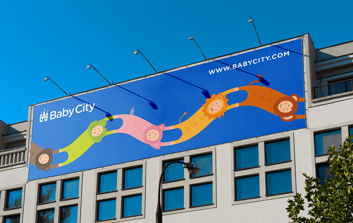 Baby City 嬰兒城嬰兒用品品牌vi設(shè)計(jì),首尾相連的卡通人物視覺 Baby City 嬰兒城嬰兒用品品牌vi設(shè)計(jì),首尾相連的卡通人物視覺