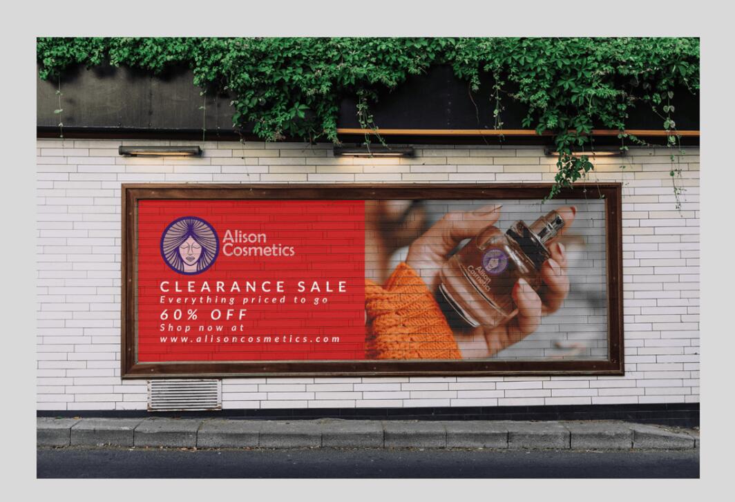 Alison艾 莉森化妝品品牌logo設(shè)計“女性頭像”圖案