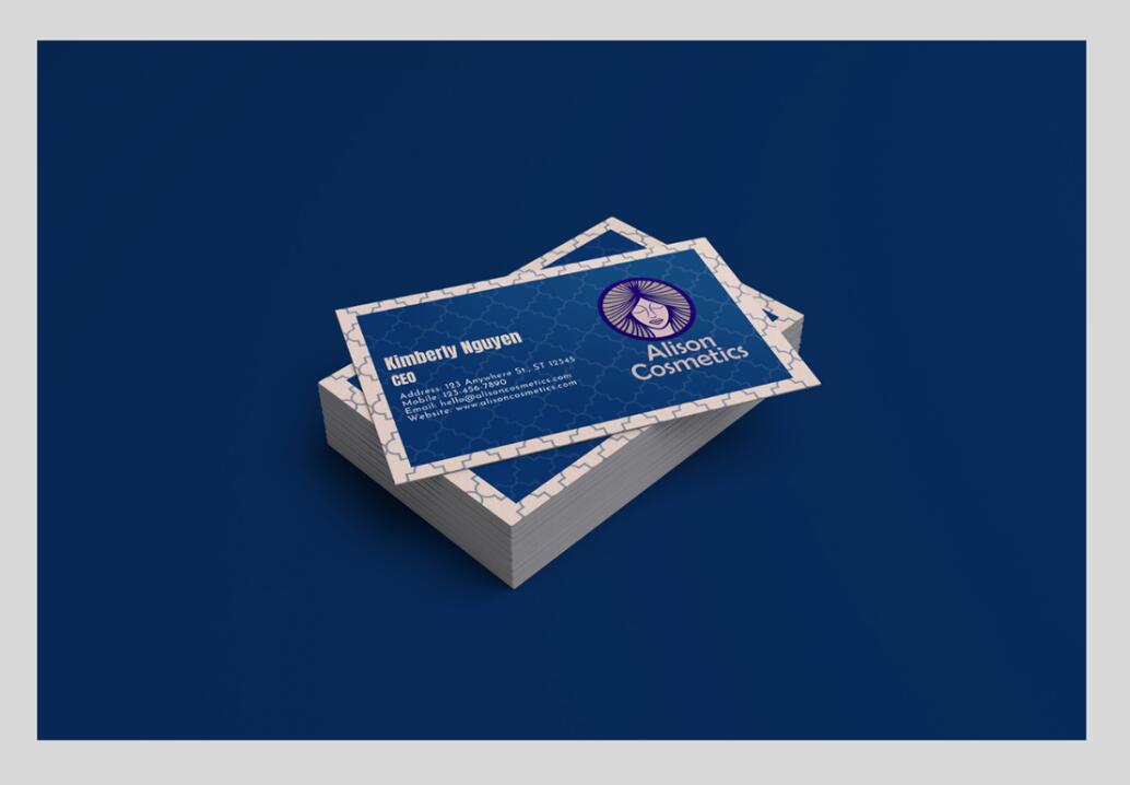 Alison艾 莉森化妝品品牌logo設(shè)計“女性頭像”圖案