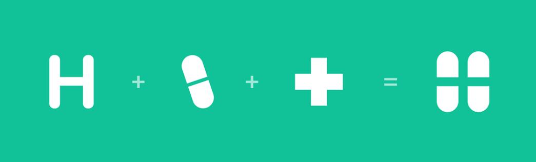 Hera Clinic 赫拉診所醫(yī)院logo設(shè)計vi設(shè)計，H字母+十字