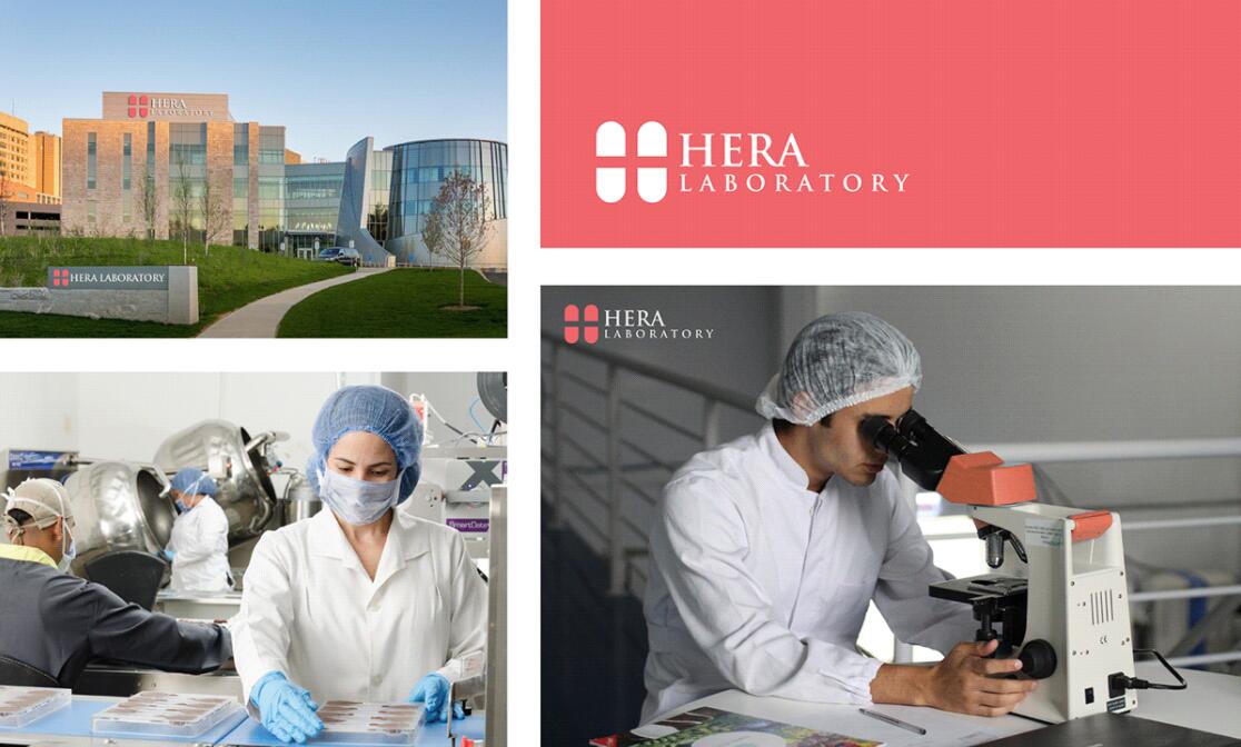 Hera Clinic 赫拉診所醫(yī)院logo設(shè)計vi設(shè)計，H字母+十字